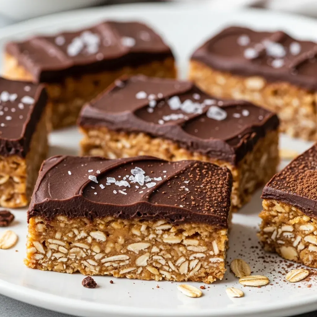 Barrinhas de Aveia com Chocolate sem Assar