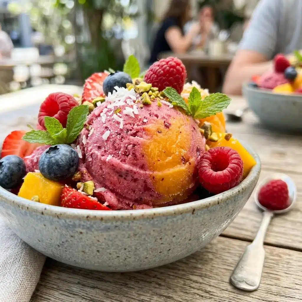 Sorvete Vegan de Frutas Refrescante