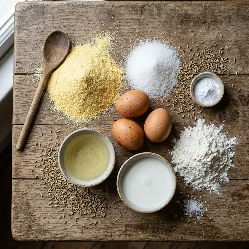 Bolo de Fubá com Erva-Doce