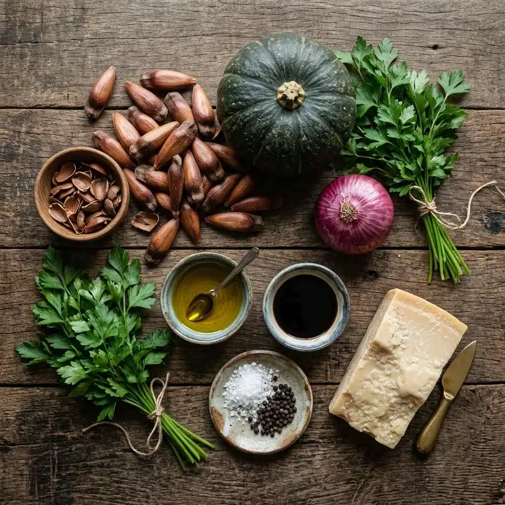 Salada Morna de Pinhão e Abóbora