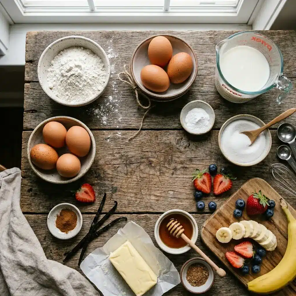 Panquecas Recheadas com Frutas