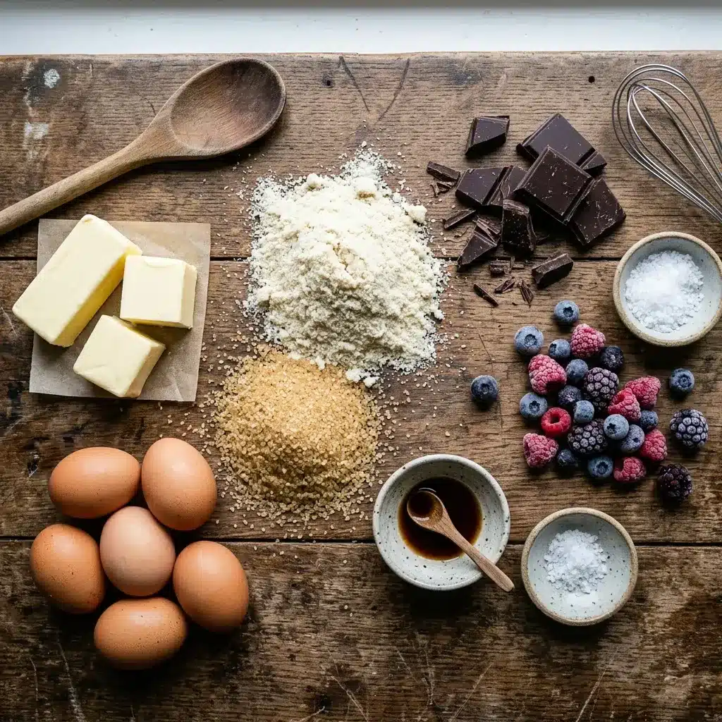 brownie com frutas vermelhas Sem glúten