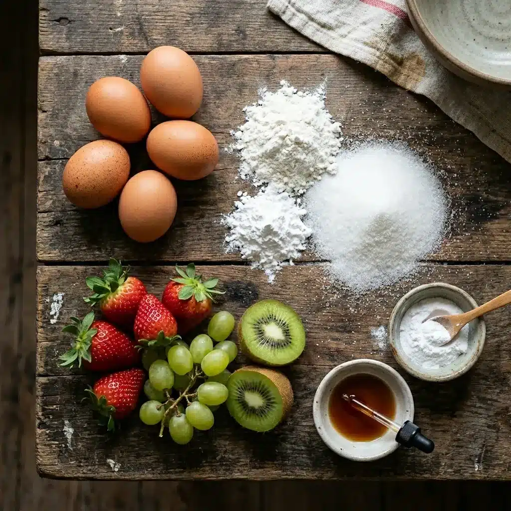 Pão de Ló com Frutas Sem Glúten