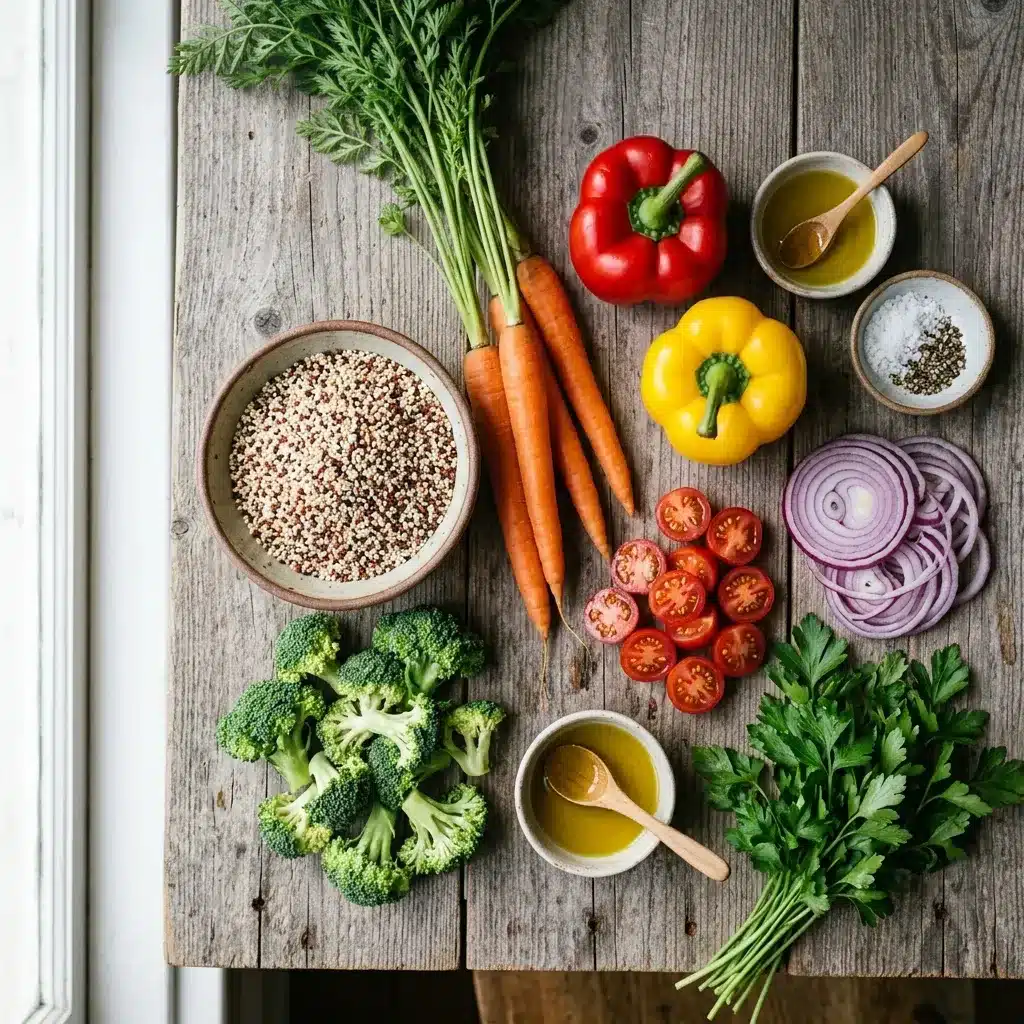 Salada de Quinoa com Legumes
