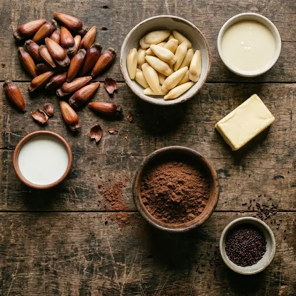 Brigadeiro de pinhão tradicional
