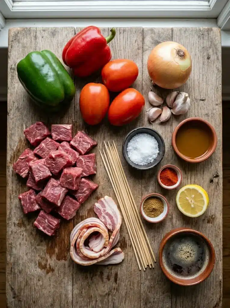 Espetinho para churrasco