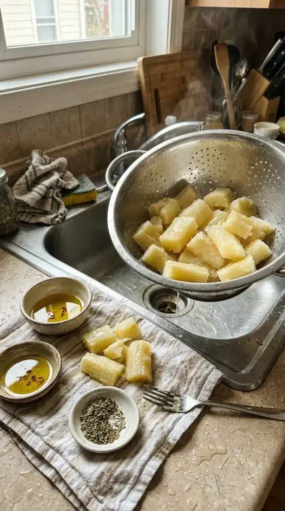 mandioca frita na airfryer