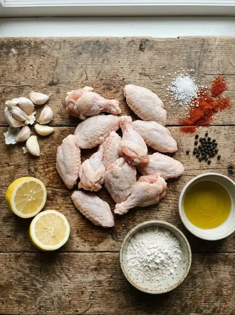 receita com asa de frango
