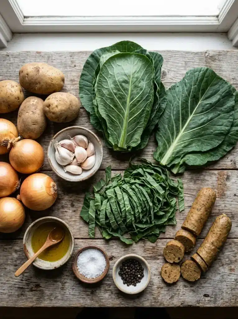 Caldo verde versão vegetariana
