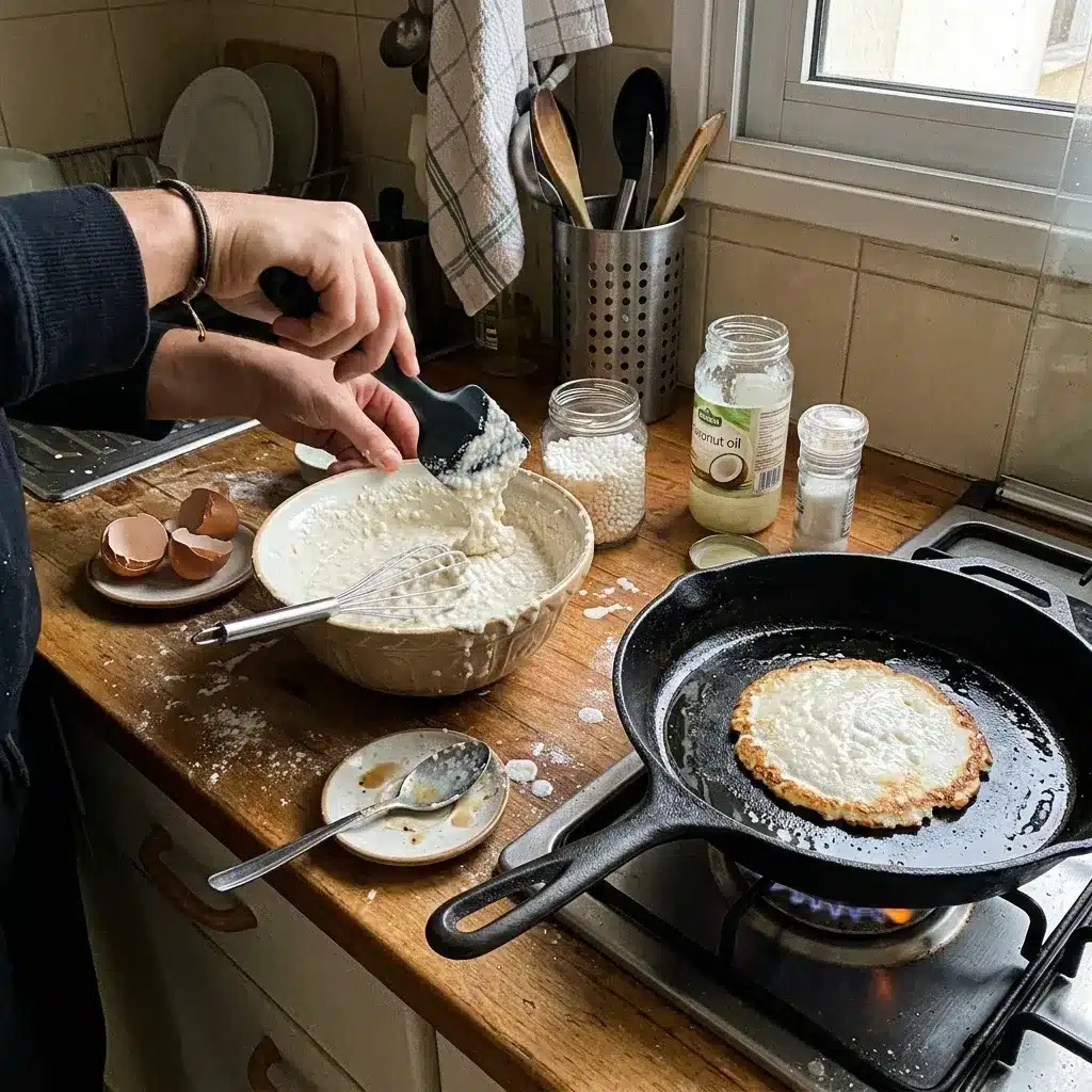Panquecas de Tapioca Rápidas e Saudáveis