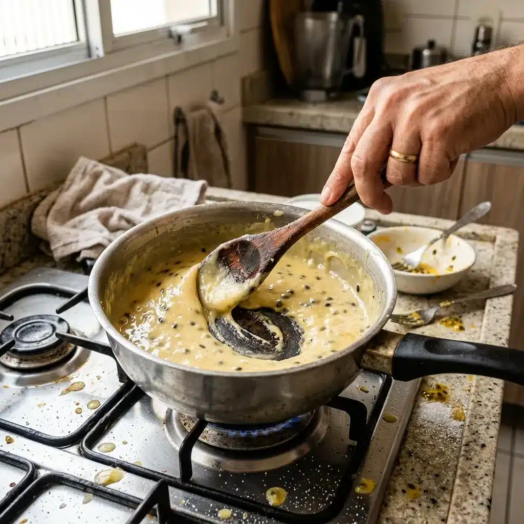 Brigadeiro de Maracujá com Crocante de Gergelim