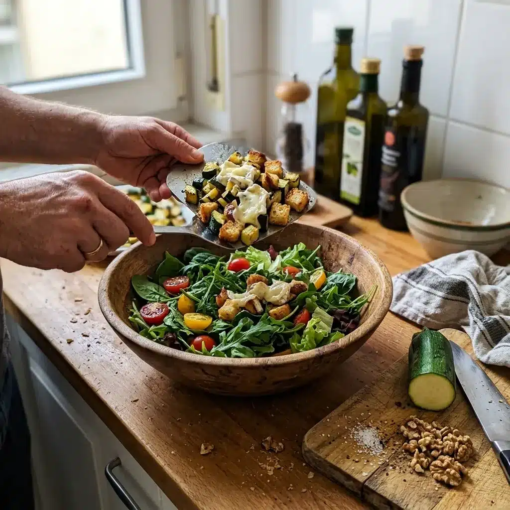 Salada Morna com Queijo de Cabra