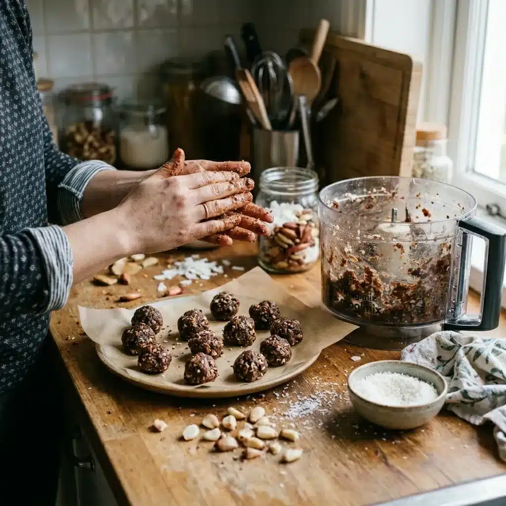 Energy Balls de Pinhão e Coco Sem Glúten