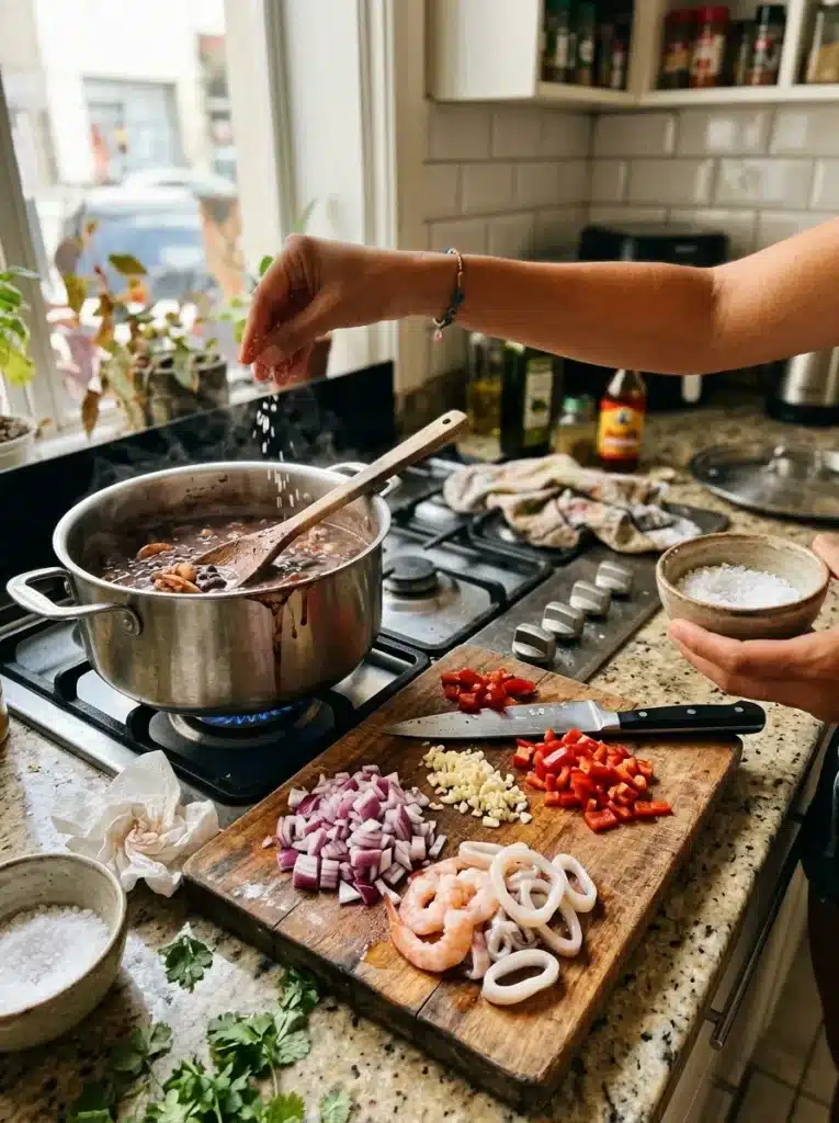 feijoada de frutos do mar