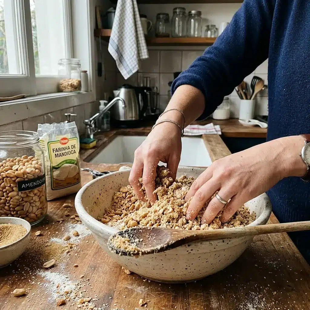 Paçoca de Amendoim Tradicional com 3 Ingredientes