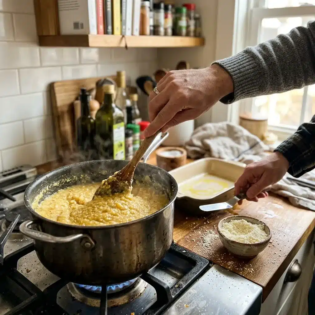 Petisco de rodelas de polenta crocantes