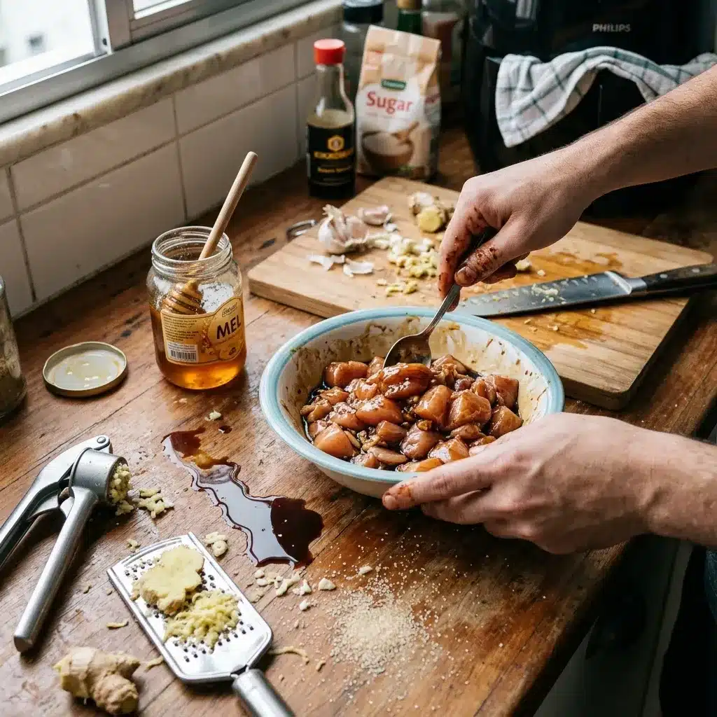 Frango Teriyaki na Air Fryer