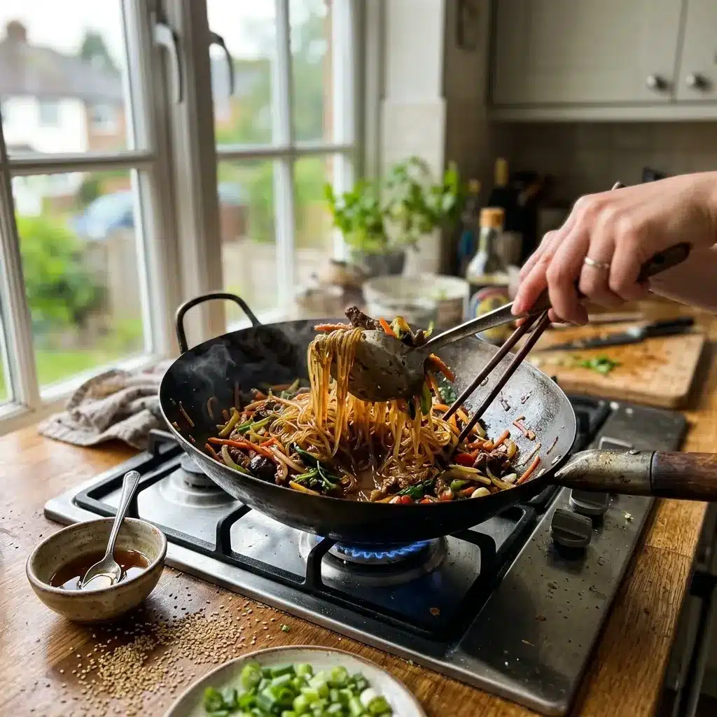 Receita saudável de Japchae
