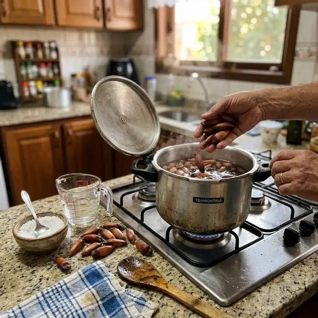 Como Cozinhar Pinhão