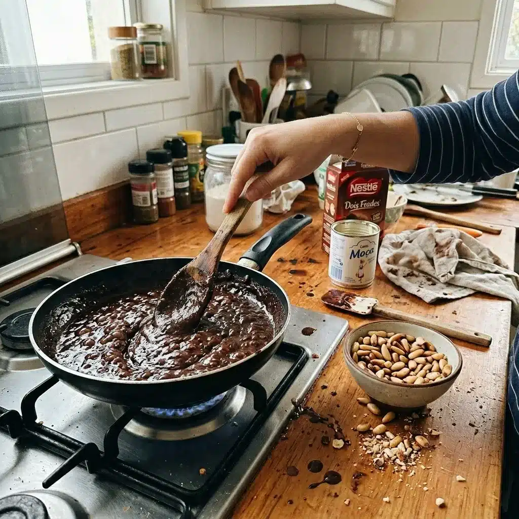 Brigadeiro gourmet de pinhão
