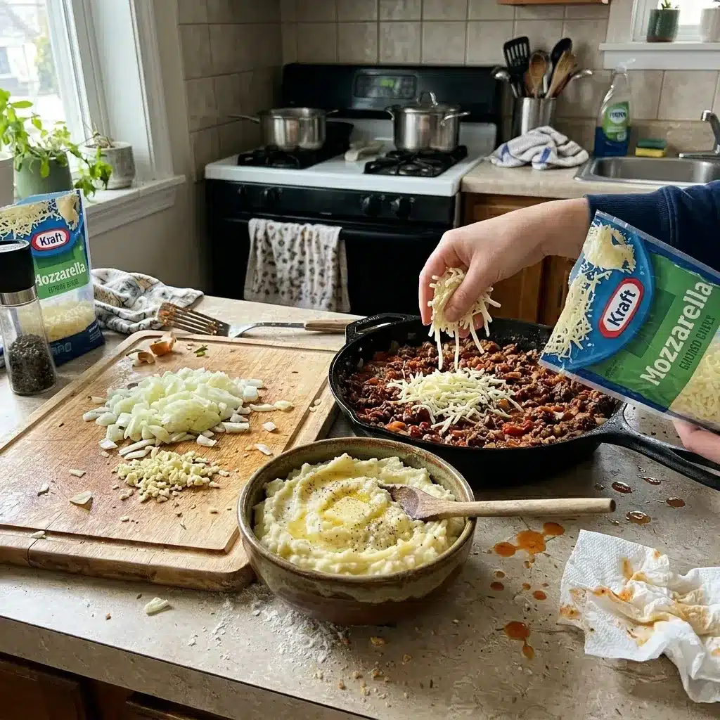 Escondidinho de Carne Moída
