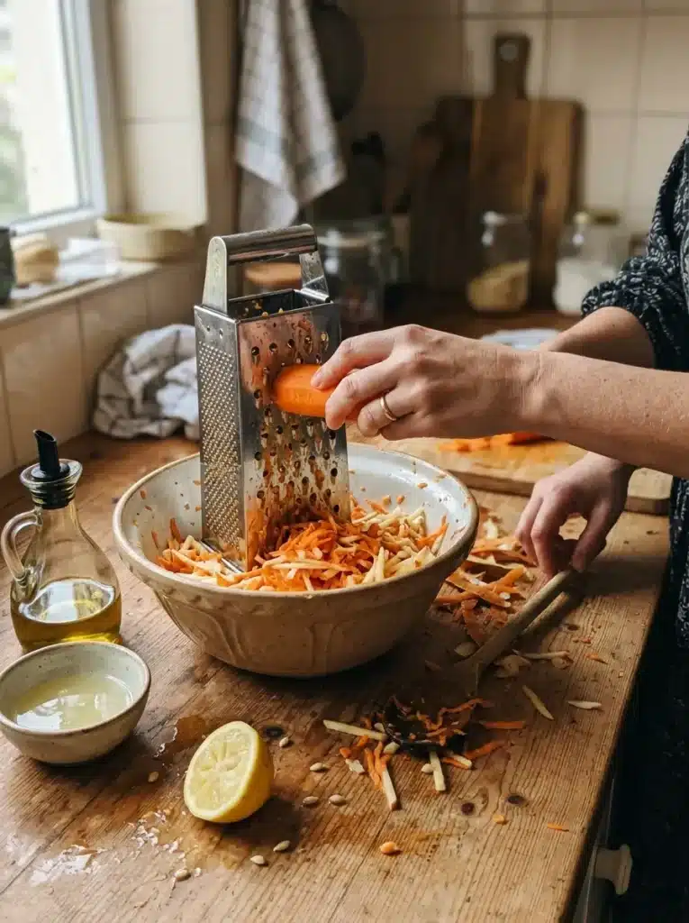 Salada de cenoura e maçã