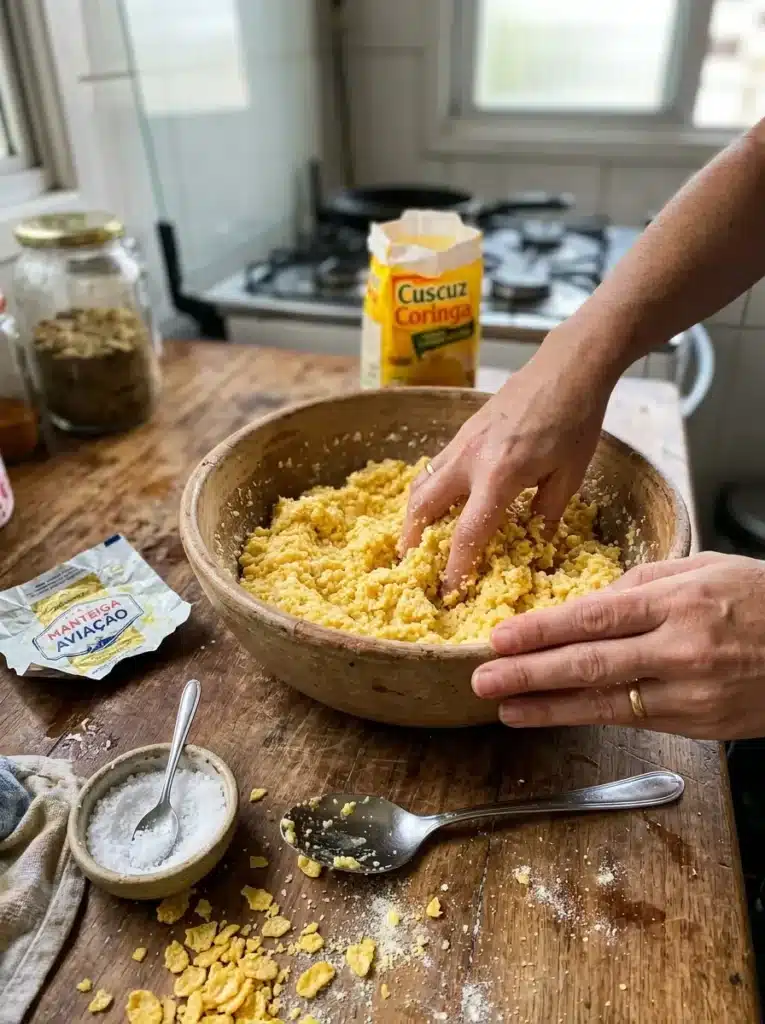 massa de cuscuz coringa