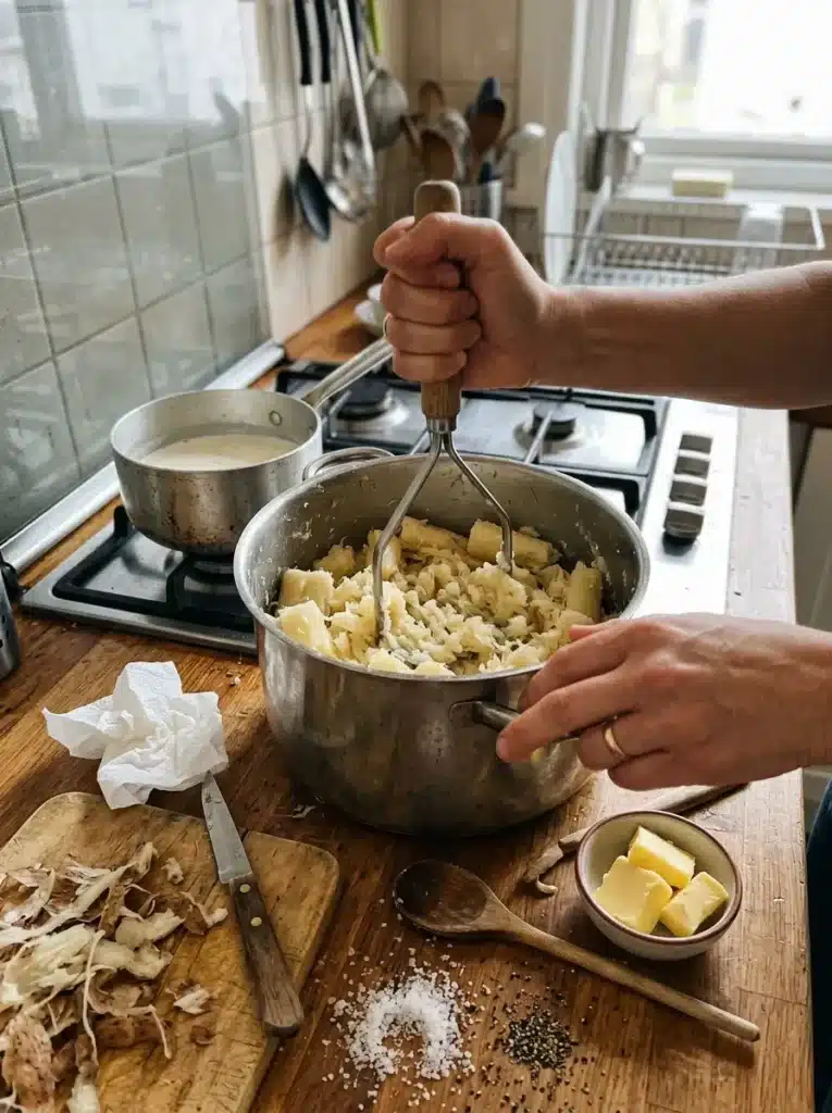 Purê de mandioca cremoso