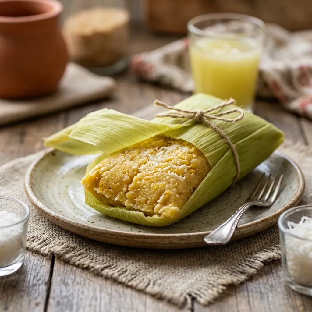Pamonha de Coco Sem Glúten