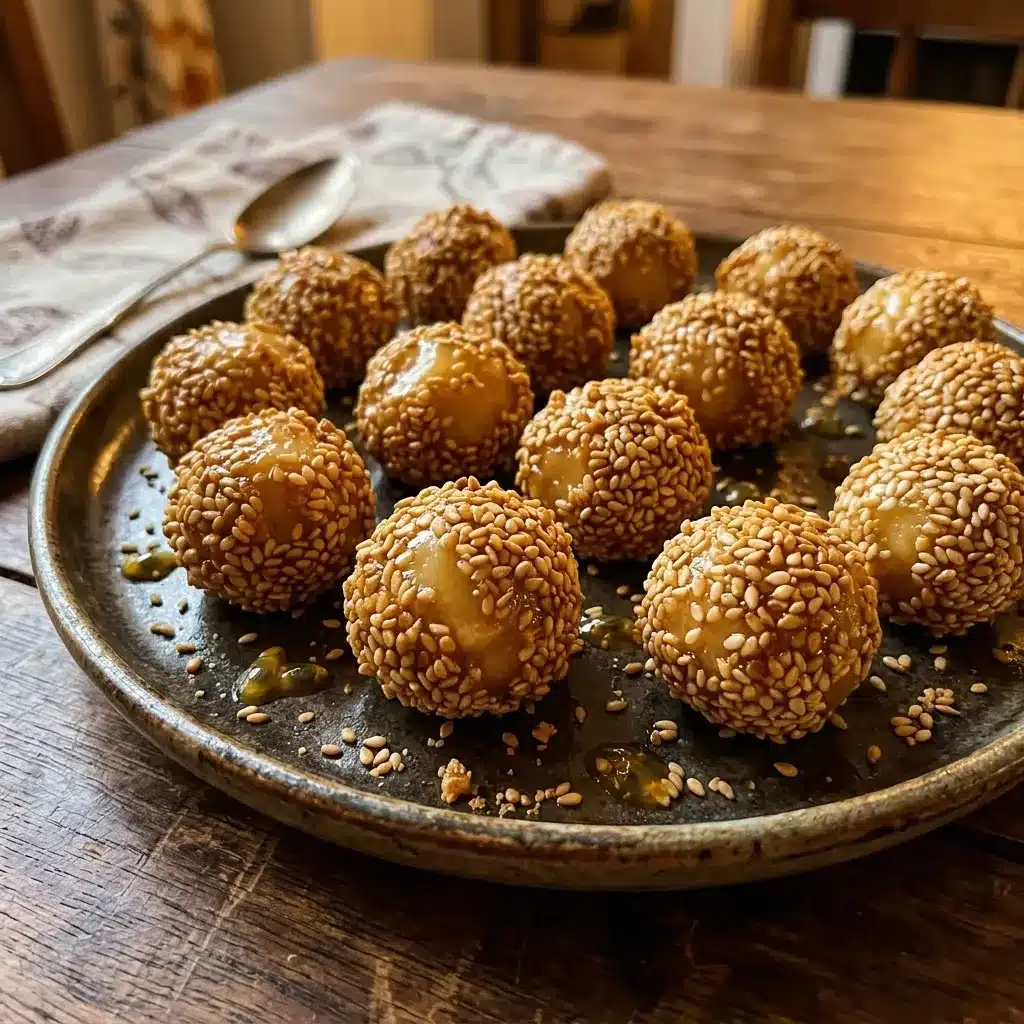 Brigadeiro de Maracujá com Crocante de Gergelim