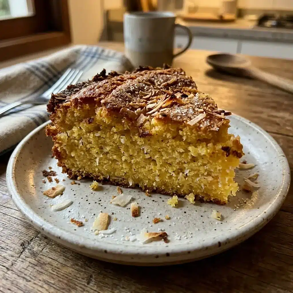 Bolo de Fubá com Coco