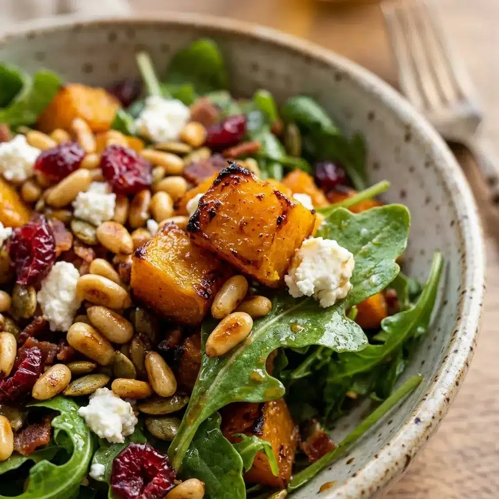 Salada Morna de Pinhão e Abóbora