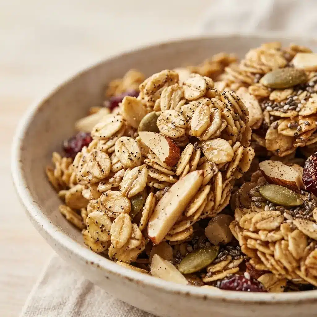 Granola saudável com baunilha