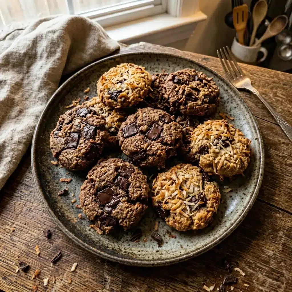 Cookies de Chocolate e Coco Sem Glúten