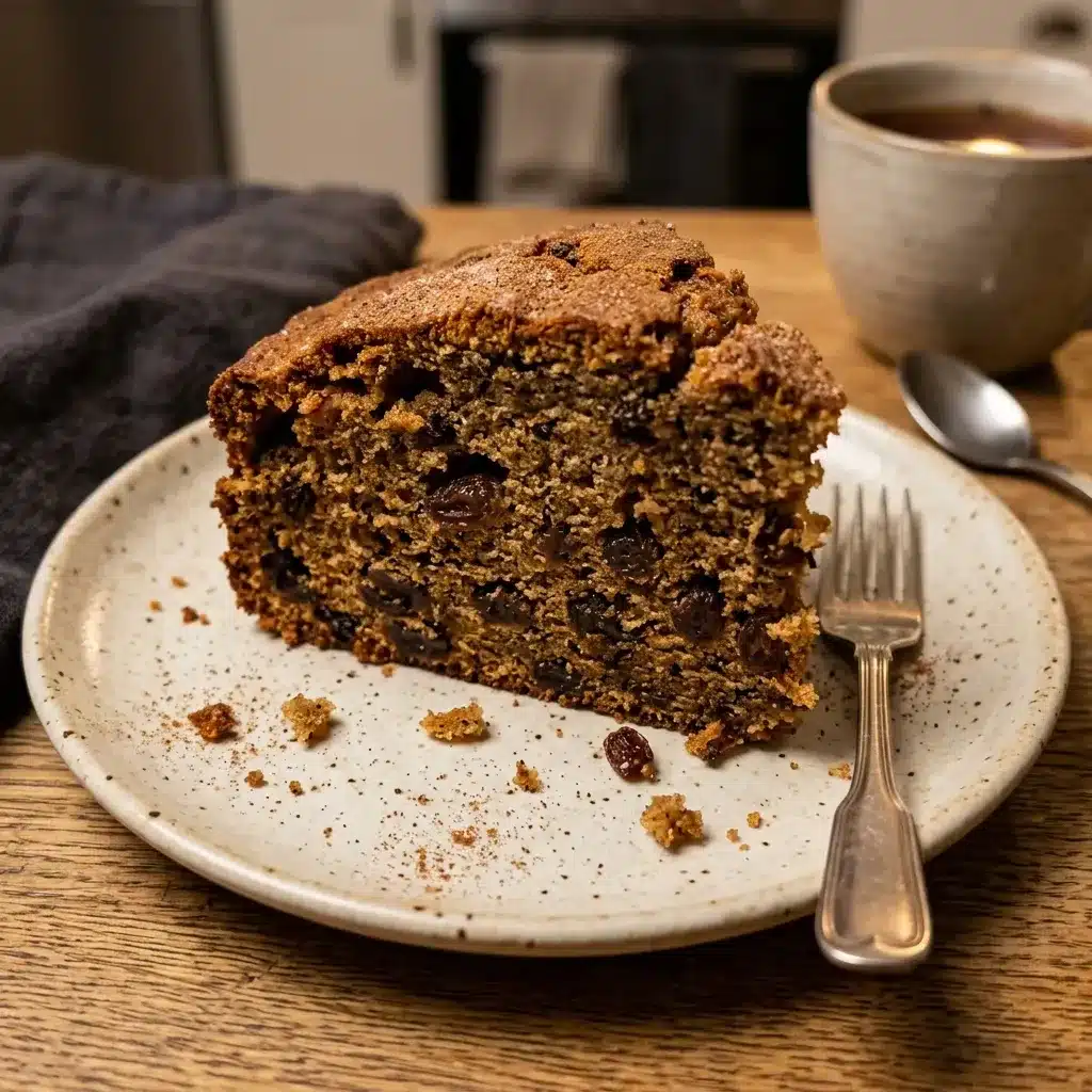 Bolo de Chá com especiarias e passas