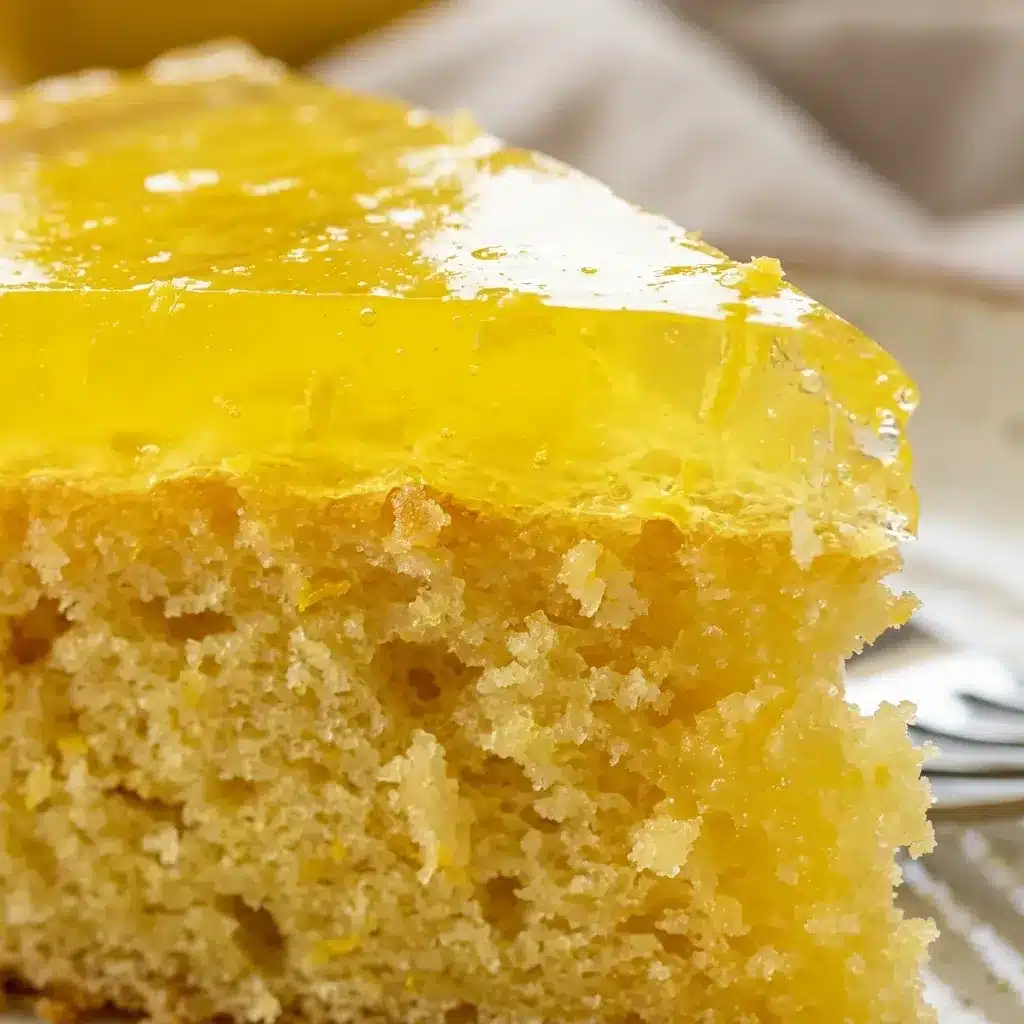bolo de limão com gelatina simples