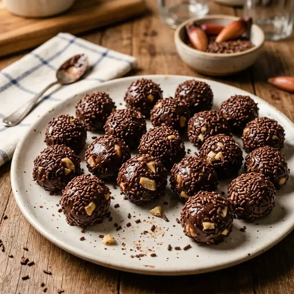 Brigadeiro de pinhão tradicional