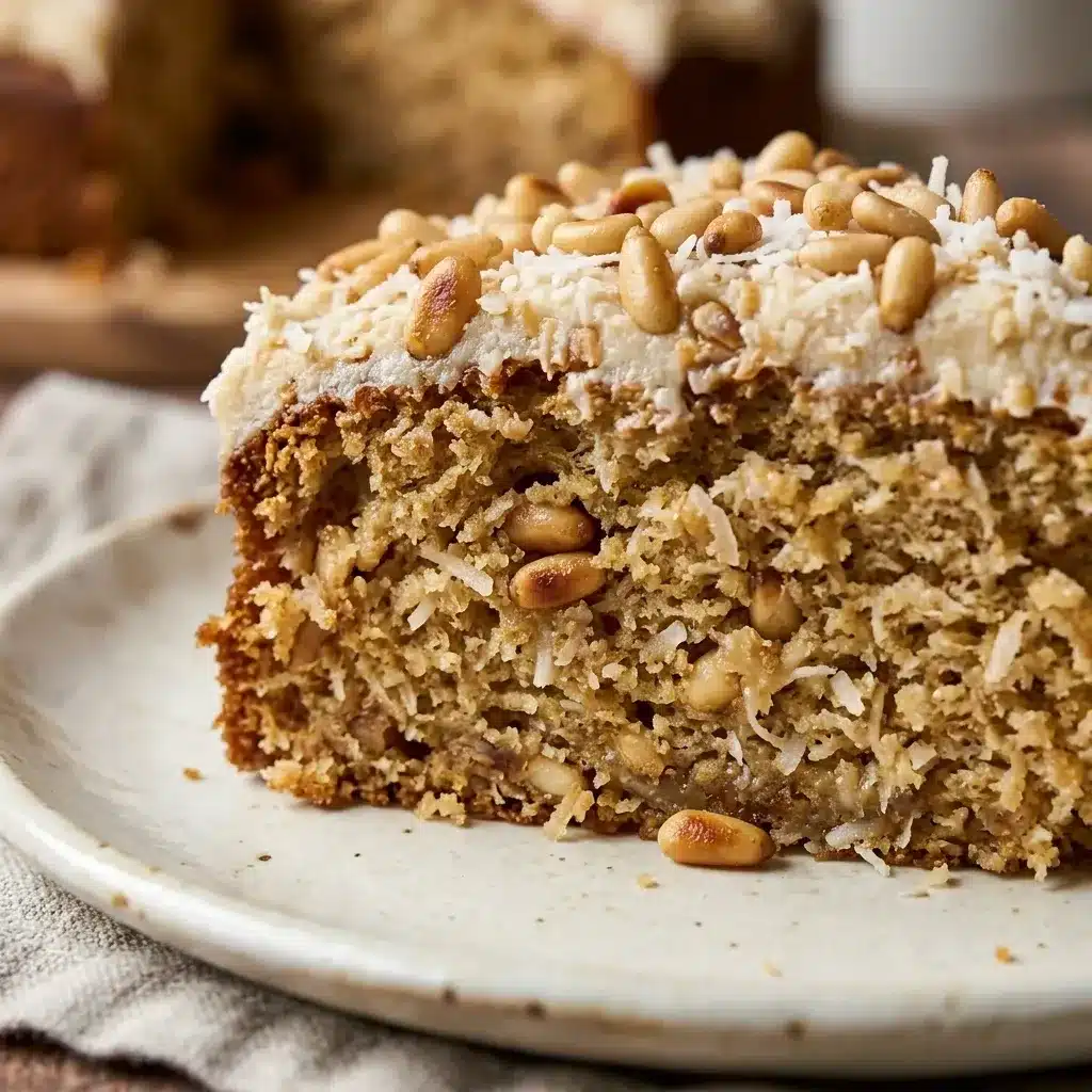 Bolo de pinhão com coco