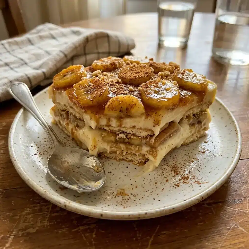 Pavê de Banana com Bolacha Maizena