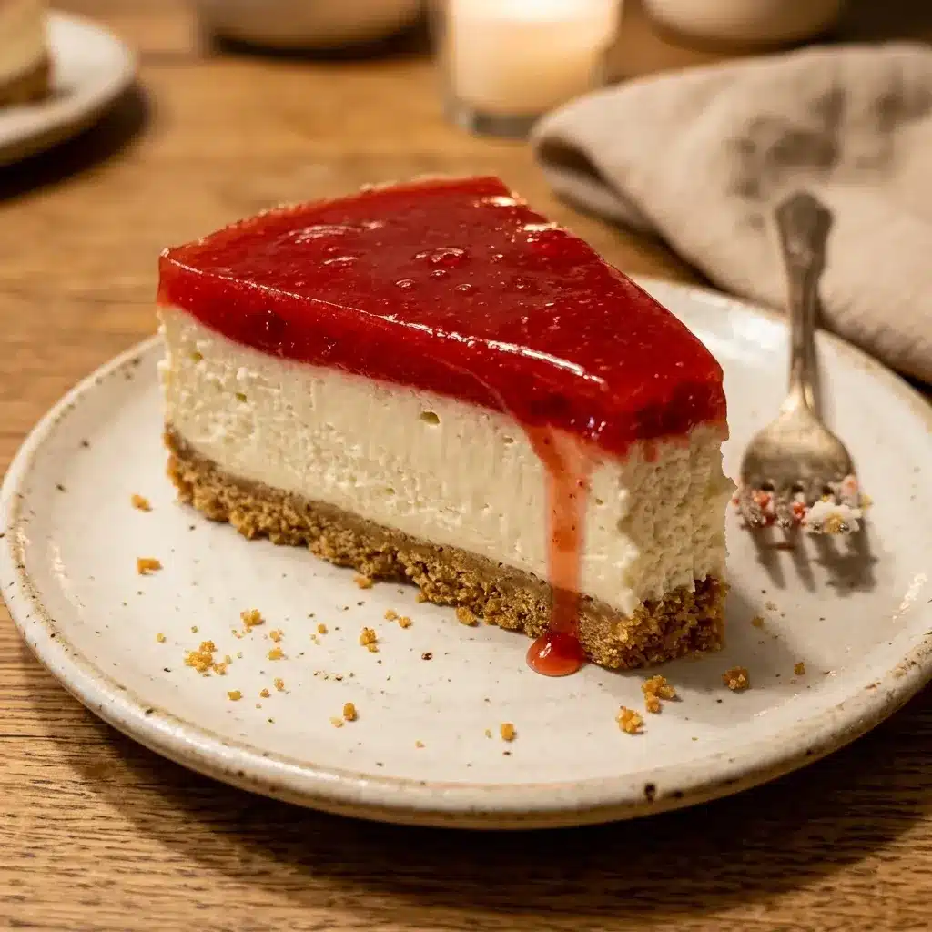Cheesecake de Morango Sem Forno Só 5 Ingredientes