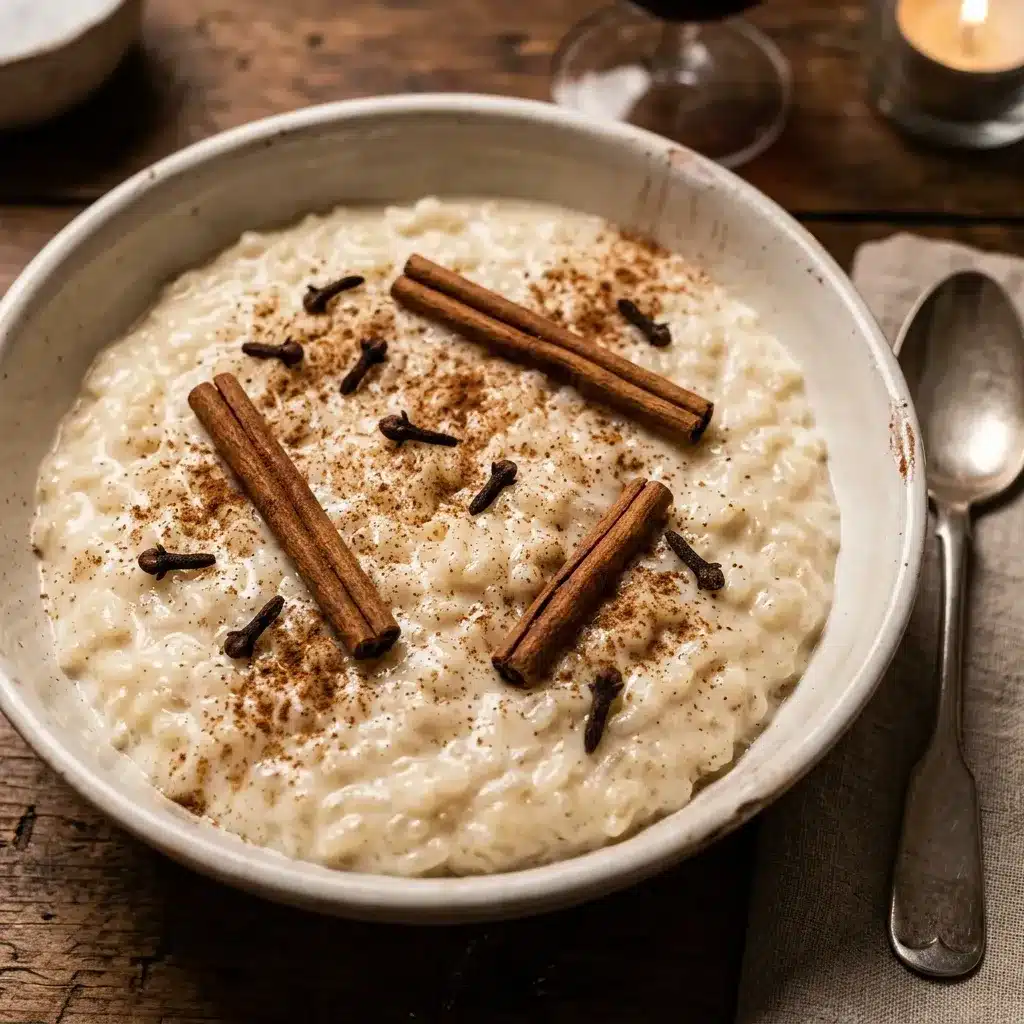 Arroz Doce com Canela e Cravo Fácil e Rápido
