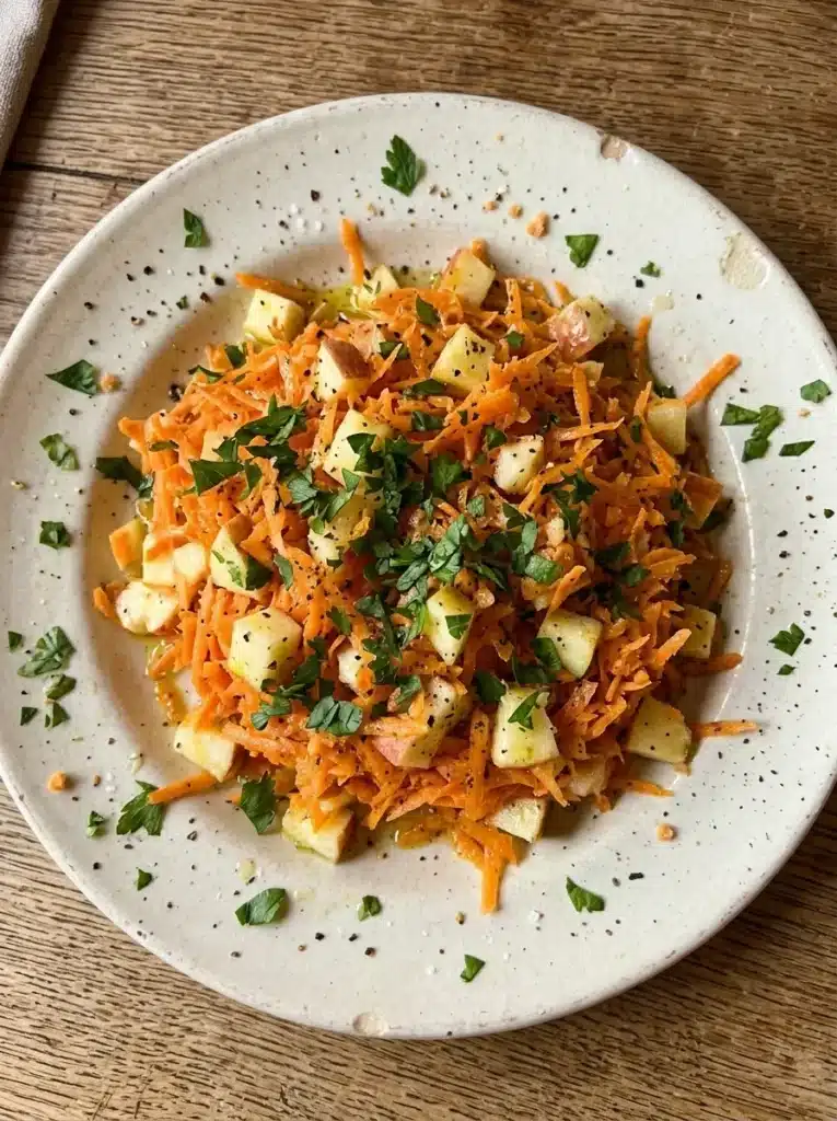 Salada de cenoura e maçã