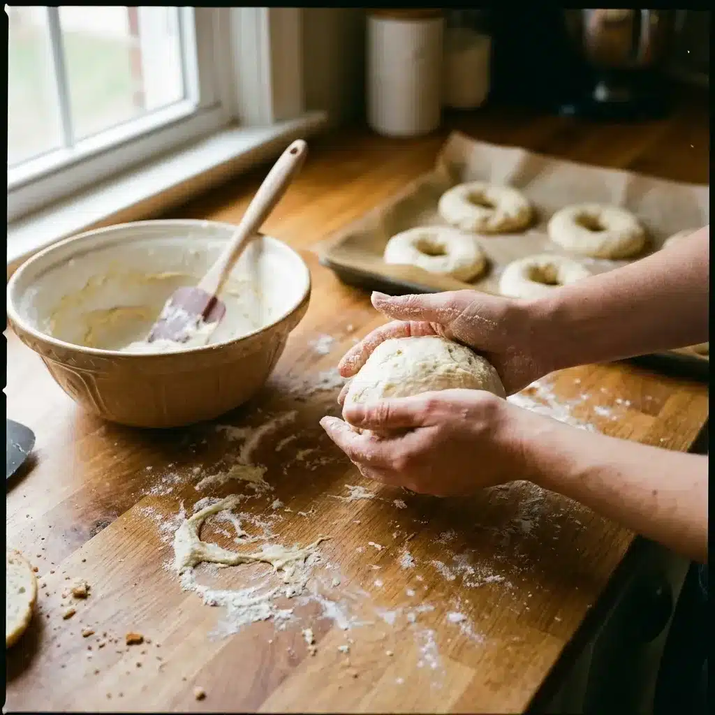 Bagels de queijo cottage cetogênicos com 2 ingredientes