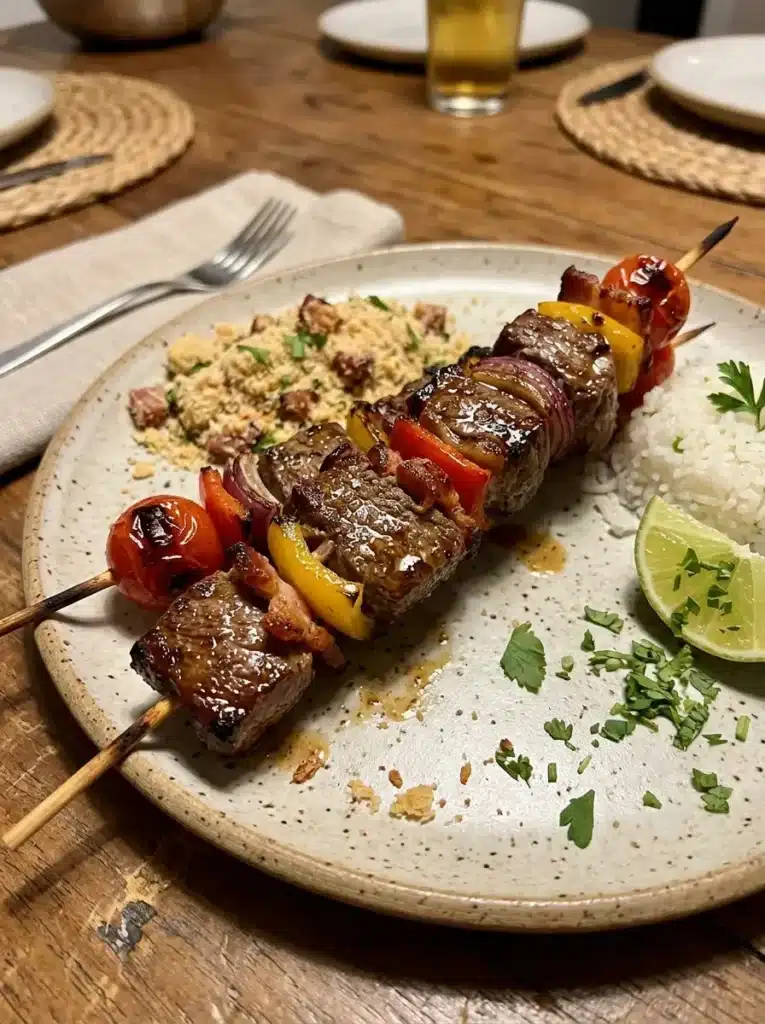 Espetinho para churrasco