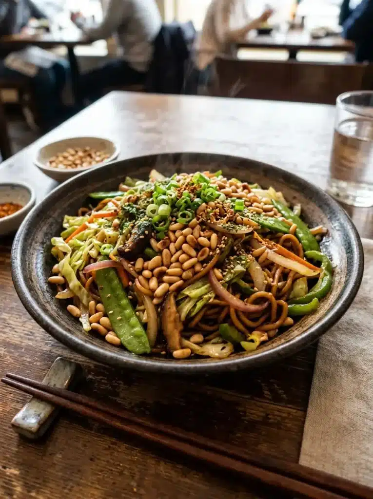 Yakisoba de Pinhão Apenas legumes