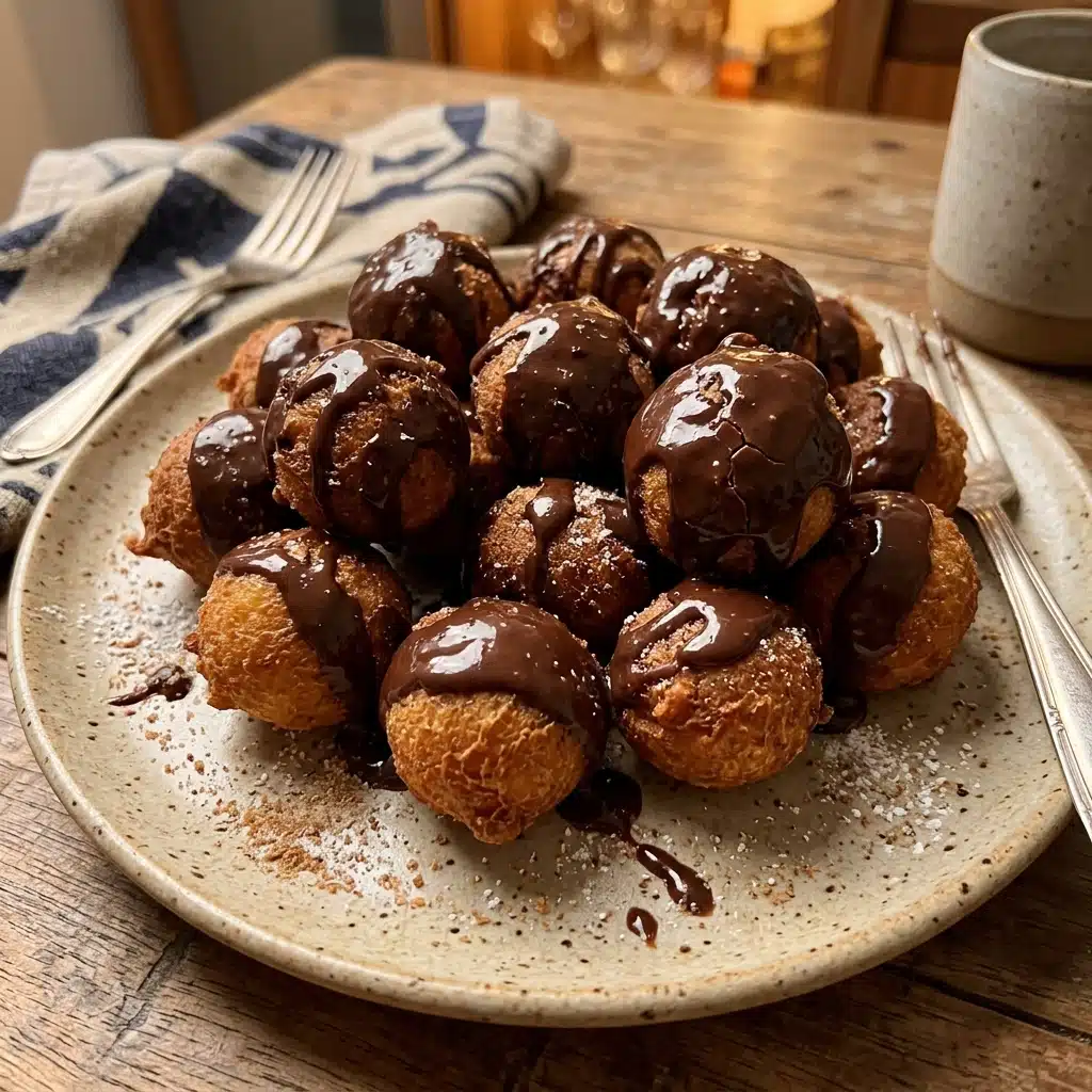 Bolinho de Chuva com Cobertura de Chocolate