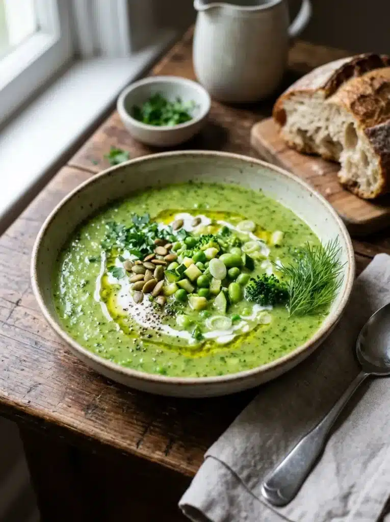 Caldo verde versão vegetariana