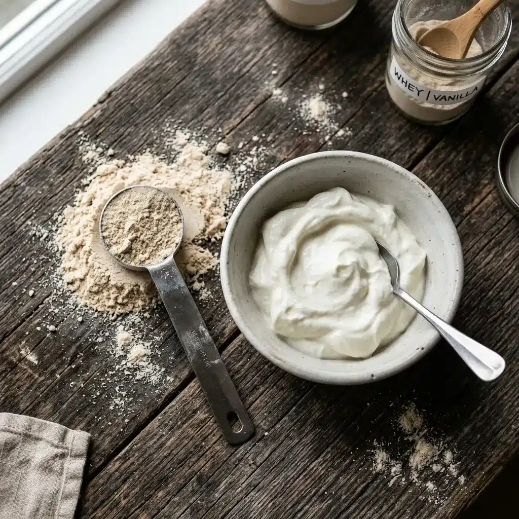 2 ingredientes, bolo mousse proteico