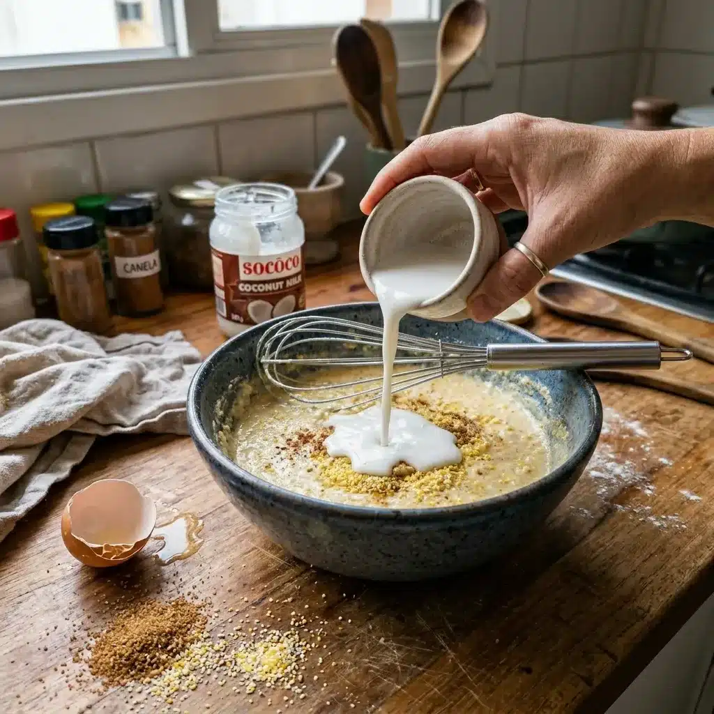 Bolo de Fubá Cremoso Saudável