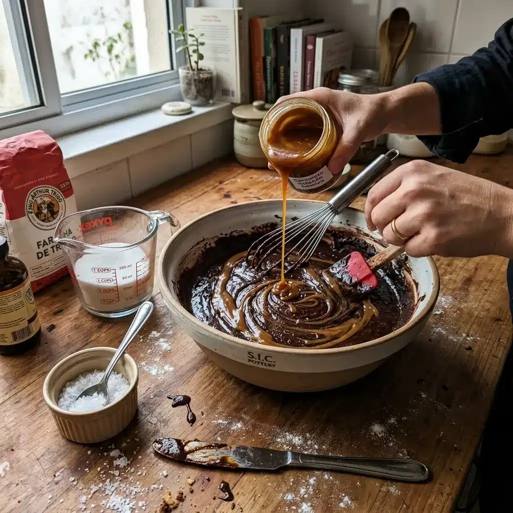 Brownies de Caramelo Salgado